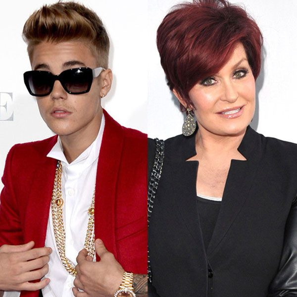 Justin Bieber, Sharon Osbourne Justin Bieber, Sharon Osbourne